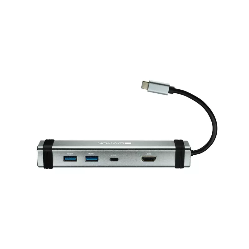 Canyon DS-3 CNS-TDS03DG hub USB-C 4 in 1, HDMI, 2x USB 3.0, USB-C PD 60W, Space Grey