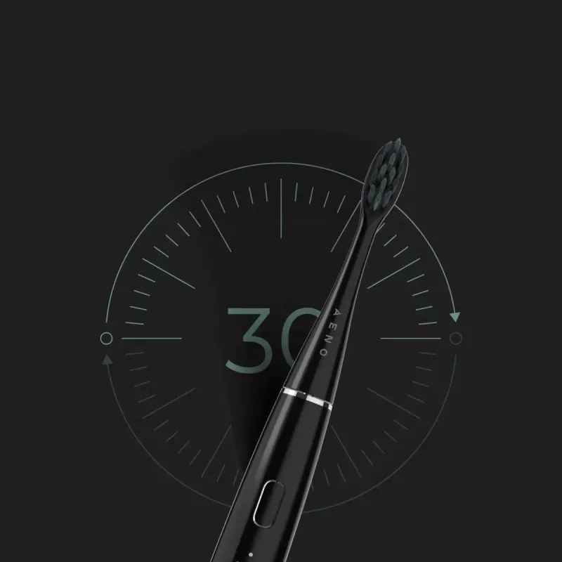 Spazzolino elettrico sonico AENO DB2S nero 4 modalità 46000rpm