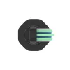 Spazzolino elettrico sonico AENO DB2S nero 4 modalità 46000rpm