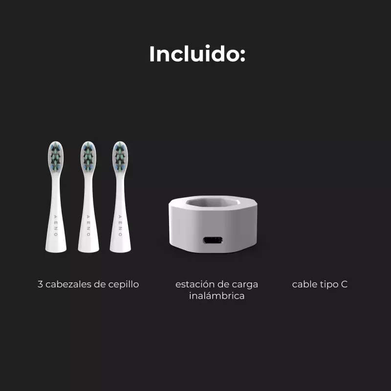Spazzolino sonico AENO DB1S bianco 4 modalità 46000 giri/min