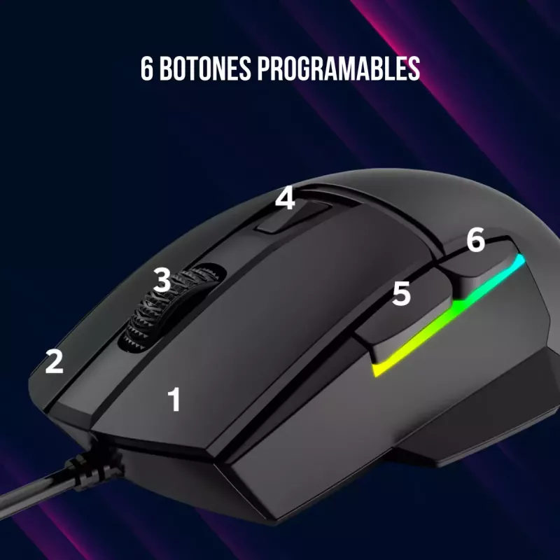 Mouse Lorgar Jetter 357 Gaming ottico per destrimani