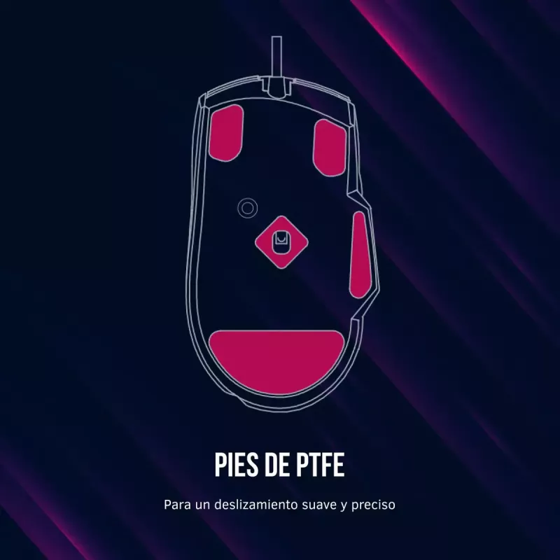 Mouse Lorgar Jetter 357 Gaming ottico per destrimani