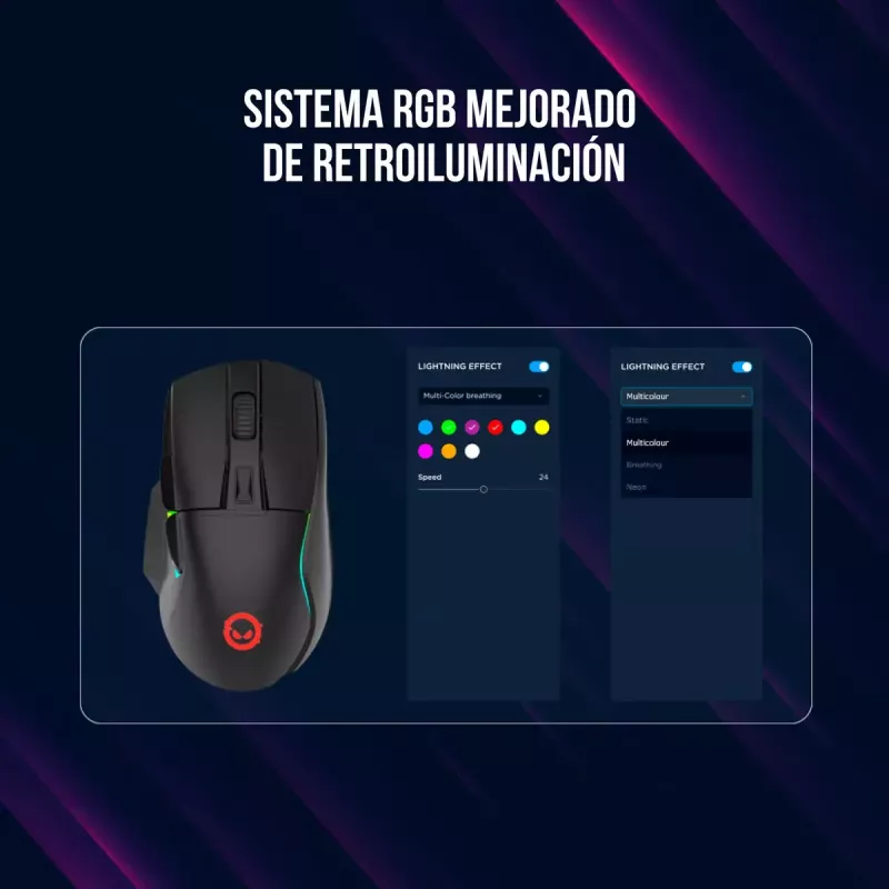 Mouse Lorgar Jetter 357 Gaming ottico per destrimani