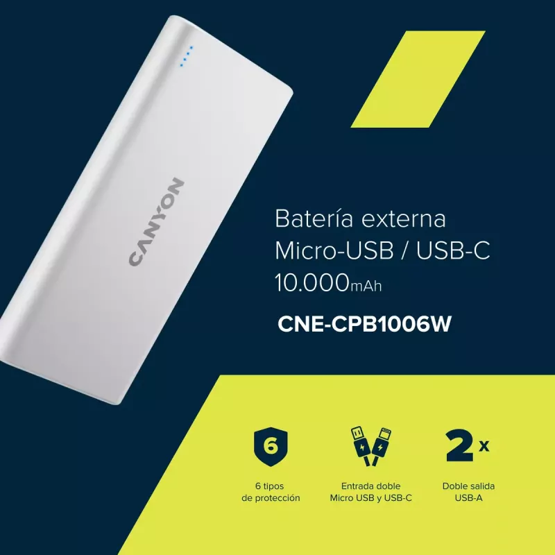 Caricabatterie portatile Canyon PB-106 10000 mAh