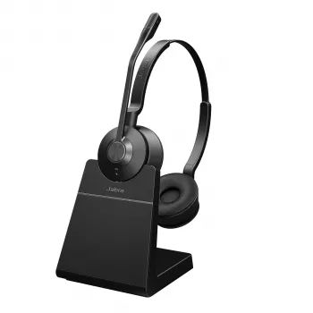 Jabra Engage 55 - USB-C UC Stereo Stand, EMEA/APAC, wireless, ufficio/call center, 83 g, cuffie, nero, titanio