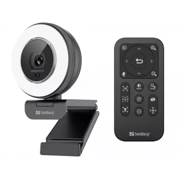 Sandberg Streamer USB Webcam Pro Elite 2560x1440 60fps nero