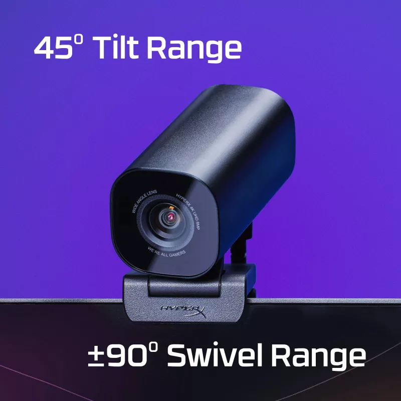 Webcam HyperX Vision S 75X30AA, rotazione/inclinazione