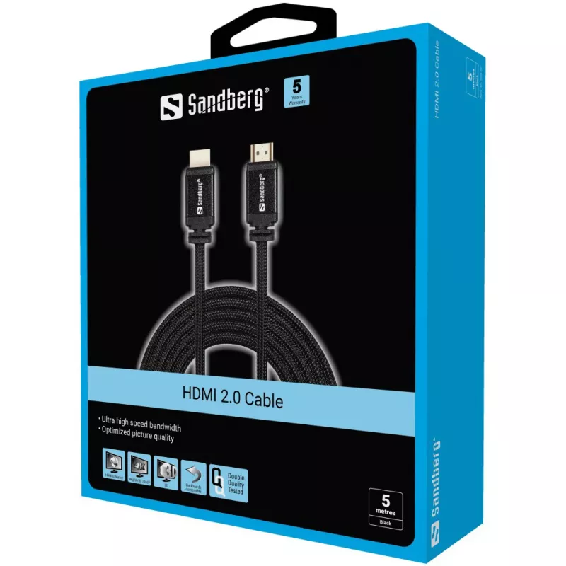 Cavo HDMI Sandberg HDMI 2.0 19M-19M 5 m