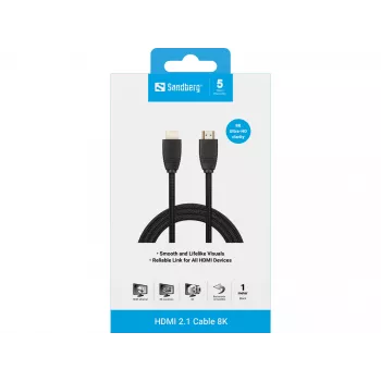 Cavo Sandberg HDMI 2.1 8K, 1m