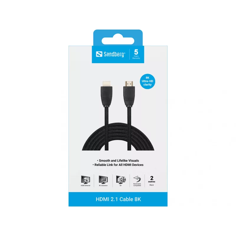 Cavo HDMI Sandberg HDMI 2.1 8K 2m