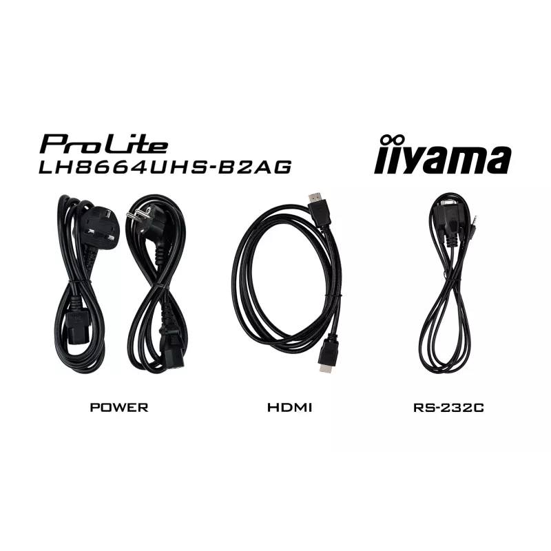 iiyama LH8664UHS-B2AG Signage Display piatto digital signage 2,17 m (85,6 inch) Wi-Fi 500 cd/m² 4K Ultra HD nero processore integrato Android 11 24/7