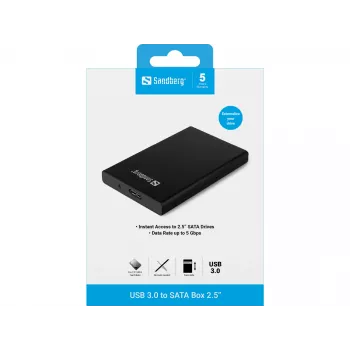 Case HDD/SSD Sandberg USB 3.0 to SATA Box 2.5''