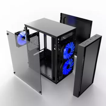Case per computer Gembird CCC-FORNAX-960B Midi Tower nero