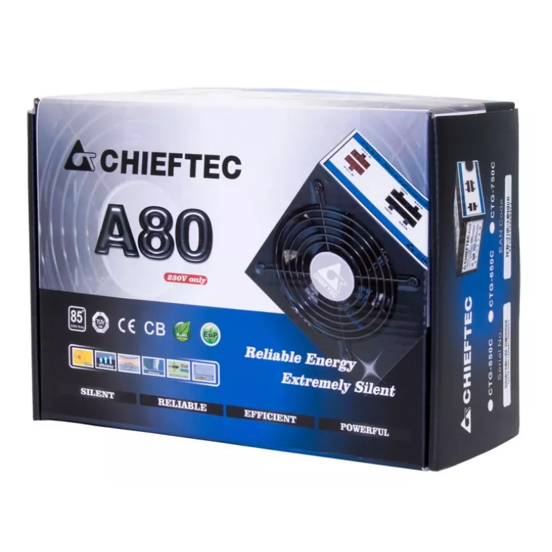 Chieftec CTG-750C alimentatore 750 W 24-Pin-ATX ATX nero