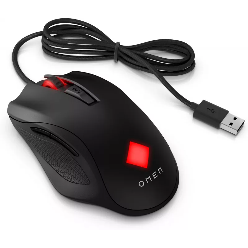 Mouse HP OMEN Vector, per destrorsi, IR-LED, USB Type-A, 16000 DPI, 1 ms, nero