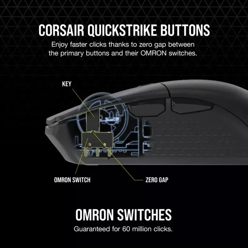 Mouse da gaming Corsair KATAR ELITE Wireless