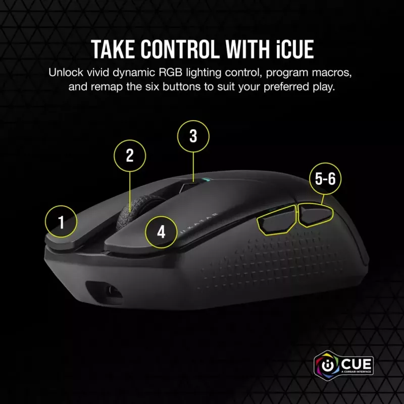 Mouse da gaming Corsair KATAR ELITE Wireless