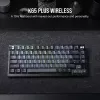 Tastiera da gaming meccanica Corsair K65 PLUS WIRELESS RGB Wireless USB nera