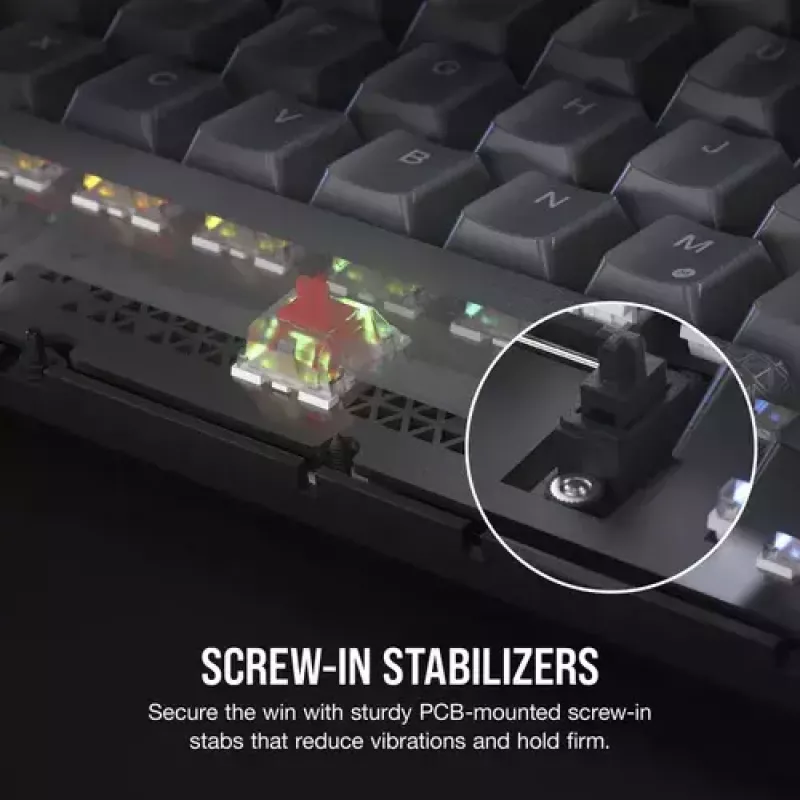 Tastiera da gaming meccanica Corsair K65 PLUS WIRELESS RGB Wireless USB nera