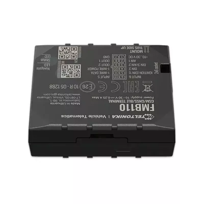 GPS tracker Teltonika FMB110 Auto Nero resistente alla polvere 0,128 GB