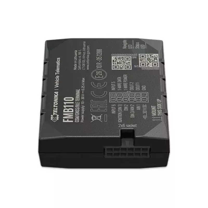 GPS tracker Teltonika FMB110 Auto Nero resistente alla polvere 0,128 GB