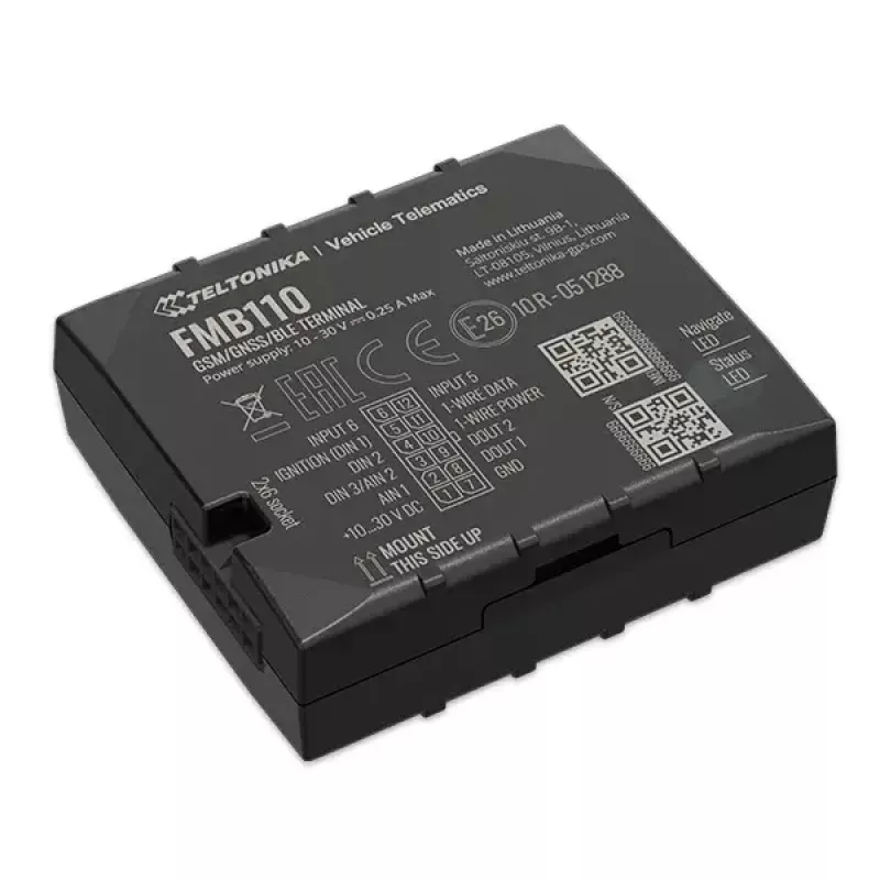 GPS tracker Teltonika FMB110 Auto Nero resistente alla polvere 0,128 GB