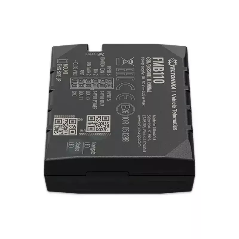 GPS tracker Teltonika FMB110 Auto Nero resistente alla polvere 0,128 GB