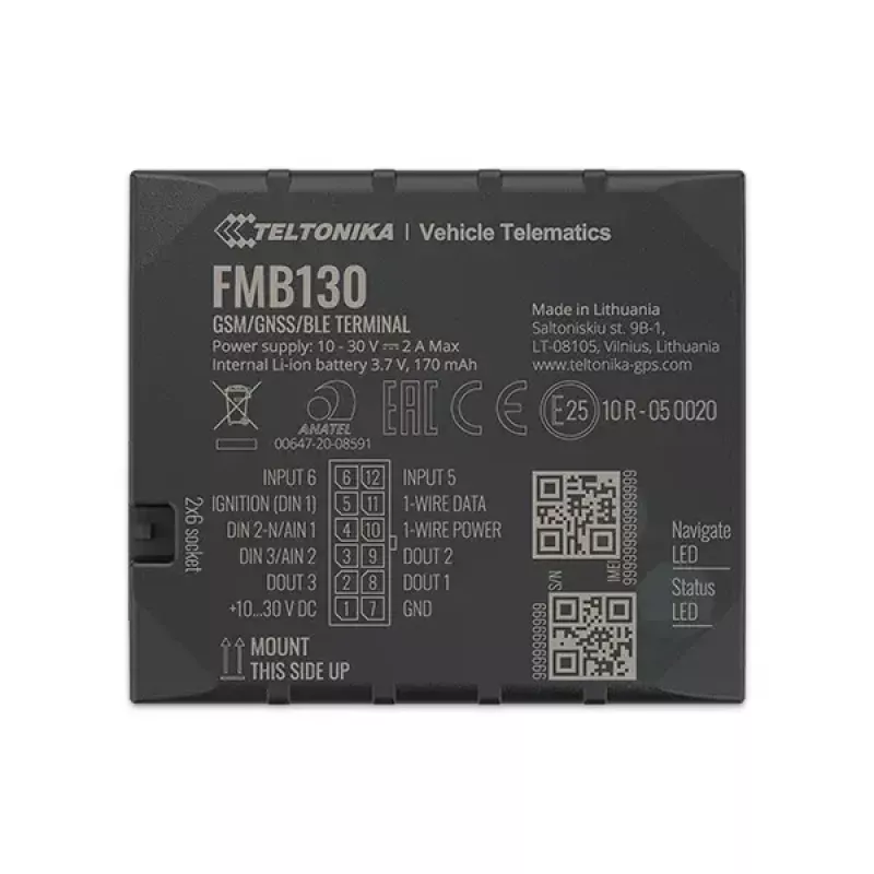 GPS tracker Teltonika FMB130 Auto Nero
