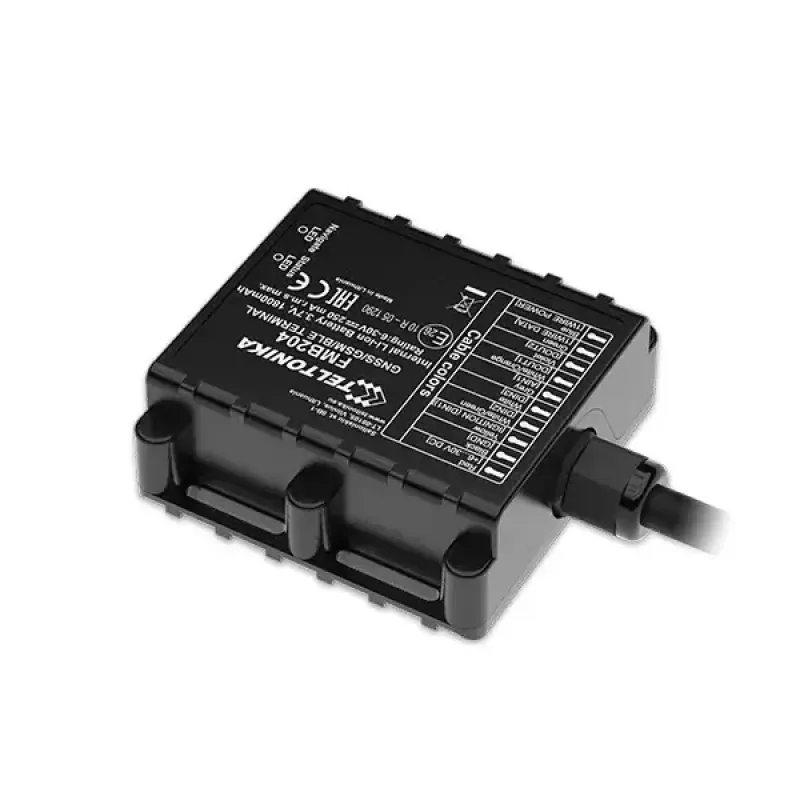 GPS tracker Teltonika FMB204 Universale Nero Single SIM 1800 mAh