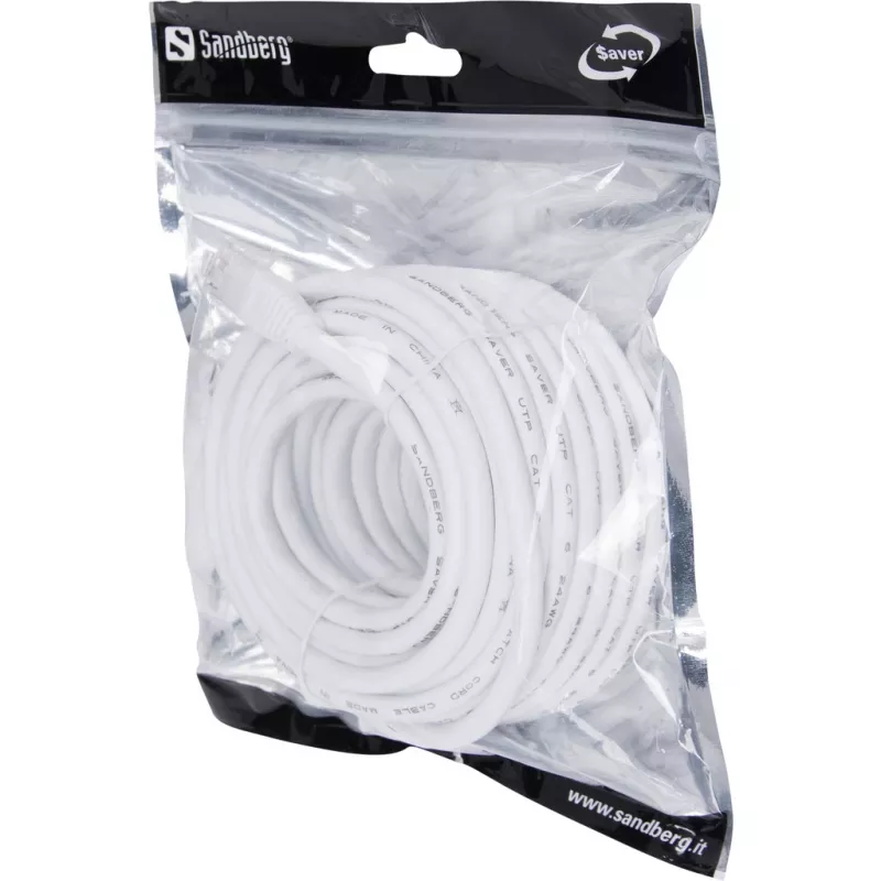 Cavo di rete Sandberg UTP Cat6 10m RJ-45 bianco