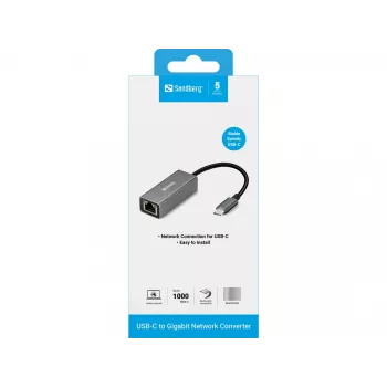 Adattatore di rete Sandberg USB-C Gigabit 136-04