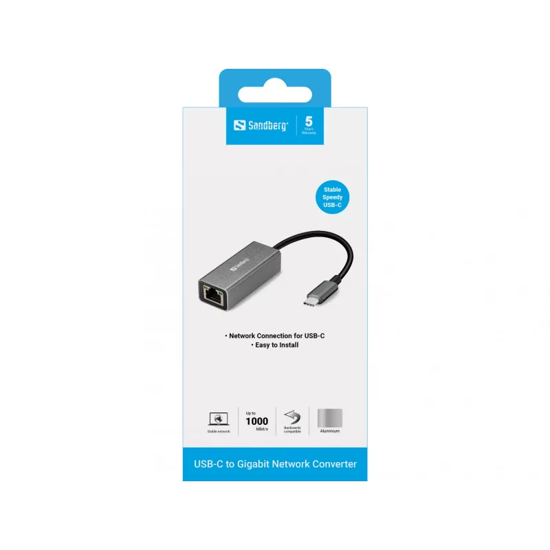 Adattatore di rete Sandberg USB-C Gigabit 136-04