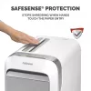 Fellowes LX Series distruggidocumenti LX221 20 fogli distruggidocumenti micro-taglio con contenitore estraibile da 30 litri massima sicurezza P5 bianco
