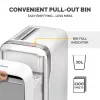 Fellowes LX Series distruggidocumenti LX221 20 fogli distruggidocumenti micro-taglio con contenitore estraibile da 30 litri massima sicurezza P5 bianco