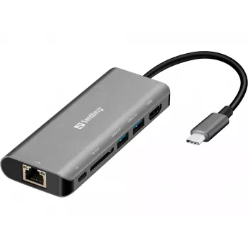 Sandberg Dock USB-C HDMI+LAN+SD+USB100W