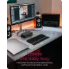 ICY BOX IB-DK8801-TB4 con filo Thunderbolt 4 antracite, nero