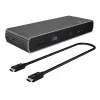 ICY BOX IB-DK8801-TB4 con filo Thunderbolt 4 antracite, nero