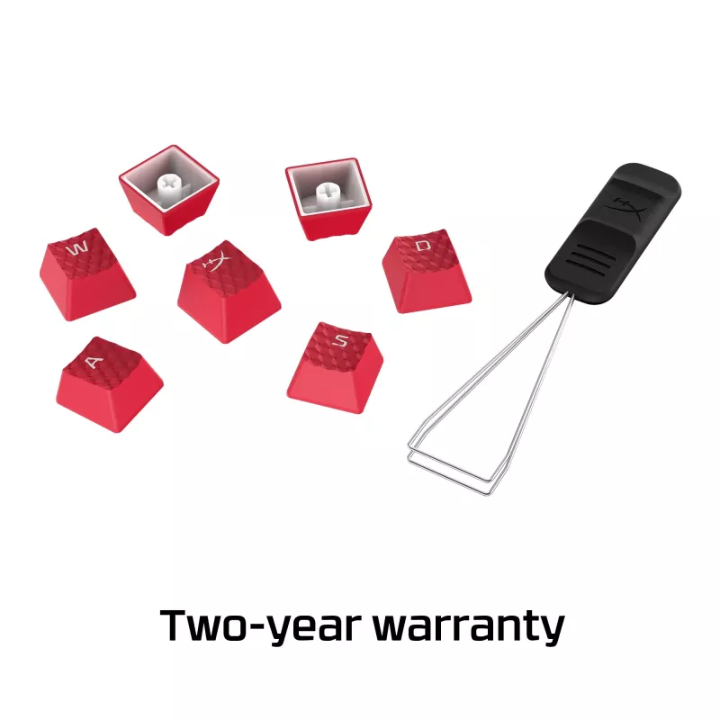 HyperX Rubber Keycaps - set accessori gaming - rosso (layout US)