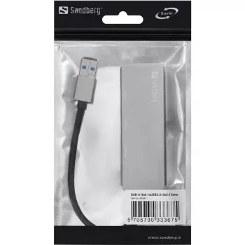 Hub USB-A Sandberg 1xUSB3.0+3x2.0 SAVER