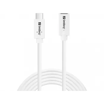 Cavo Sandberg USB-C a USB-C 2M 100W USB 3.2 Gen 2 bianco