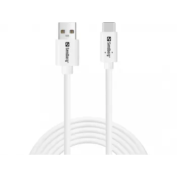 Cavo Sandberg USB-C > USB-A 2.0 2M SAVER bianco