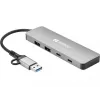 Hub Sandberg USB-C/A a 2xUSB-A+2xUSB-C