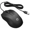 Mouse cablato HP 100, ambidestro, ottico, USB Type-A, 1600 DPI, nero