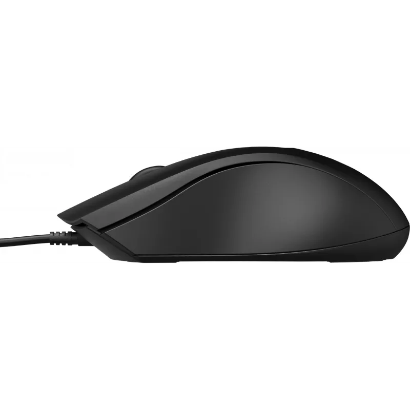 Mouse cablato HP 100, ambidestro, ottico, USB Type-A, 1600 DPI, nero