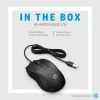 Mouse cablato HP 100, ambidestro, ottico, USB Type-A, 1600 DPI, nero