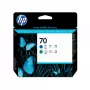 Testina di stampa HP 70 blu e verde DesignJet