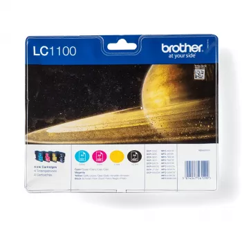 Brother LC1100VALBP cartuccia d'inchiostro 4 pz. originale nero, ciano, magenta, giallo