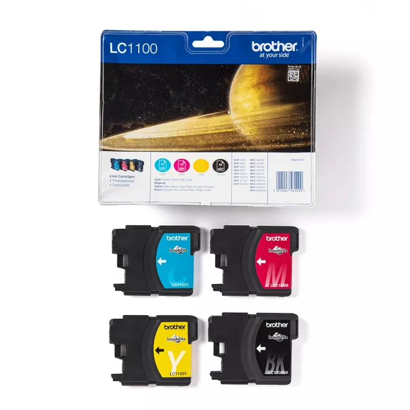 Brother LC1100VALBP cartuccia d'inchiostro 4 pz. originale nero, ciano, magenta, giallo