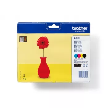 Brother LC121VALBP cartuccia d'inchiostro 4 pz. originale nero, ciano, magenta, giallo