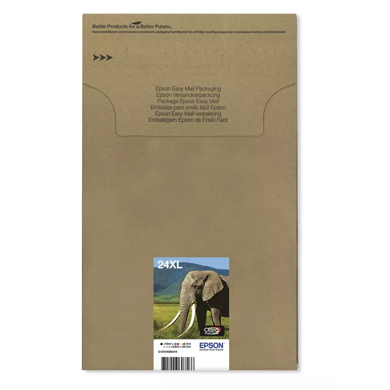Epson multipack 6 colori 24XL EasyMail, nero, ciano, ciano chiaro, magenta, magenta chiaro, giallo